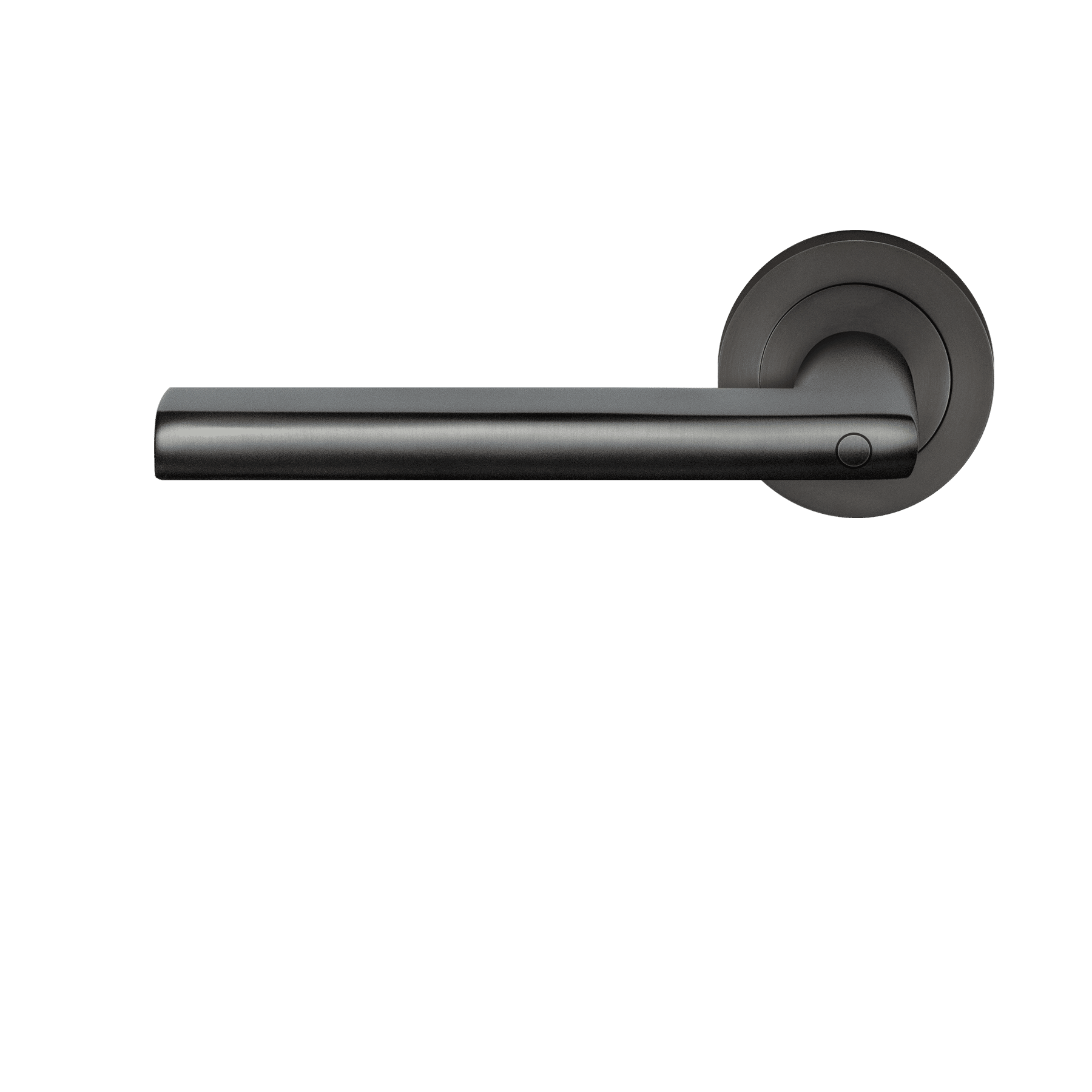 Montana - Komplet klamek ze stali z blokadą w uchwycie, kolor grafitowy, wersja lewa